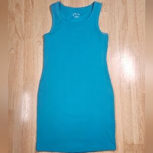 NWOT Blue Ribbed Tank Top
